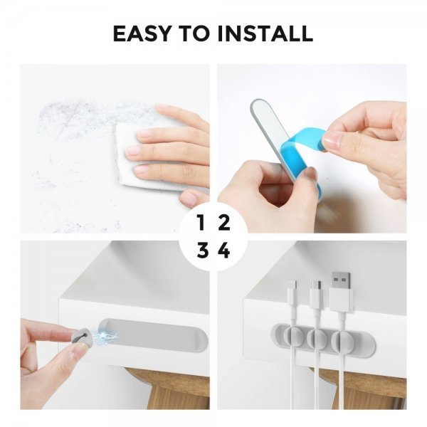 Ahastyle Kabelhållare WG15 Magnetisk Grå