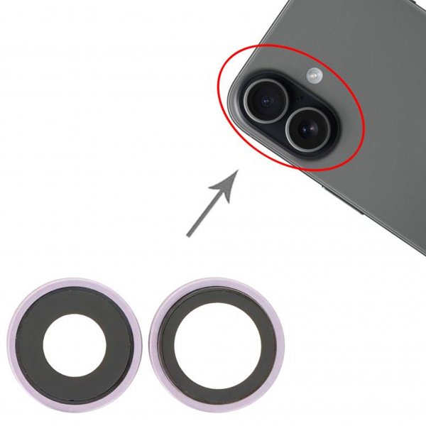 Kameralinser med ram för iPhone 17 - Lavendel