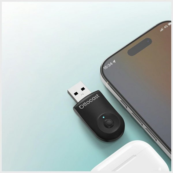 Ottocast Mini Trådlös Apple CarPlay/Android Auto Adapter