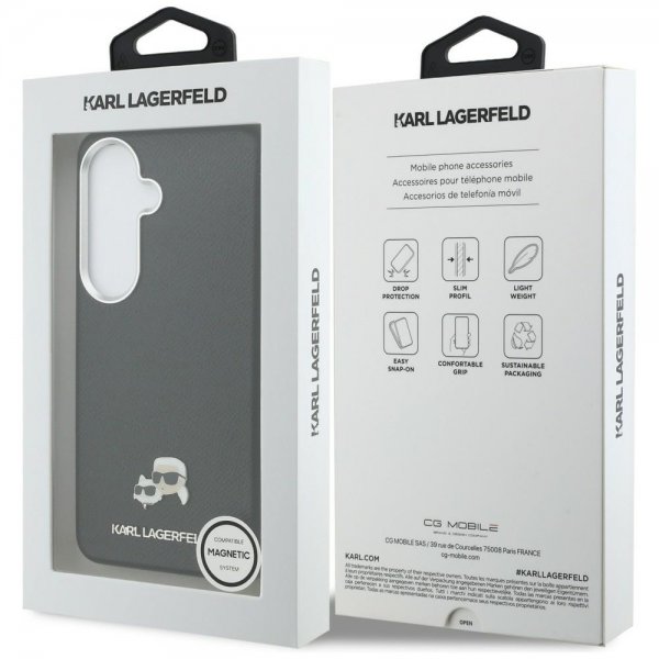 Karl Lagerfeld Samsung Galaxy S26 Skal Saffiano MagSafe Svart