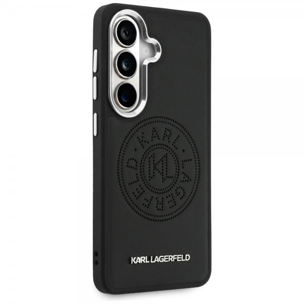 Karl Lagerfeld Samsung Galaxy S26 Plus Skal Perforated Logo MagSafe Svart