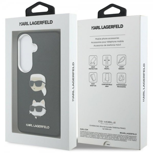 Karl Lagerfeld Samsung Galaxy S26 Plus Skal Saffiano Karl & Choupette Svart