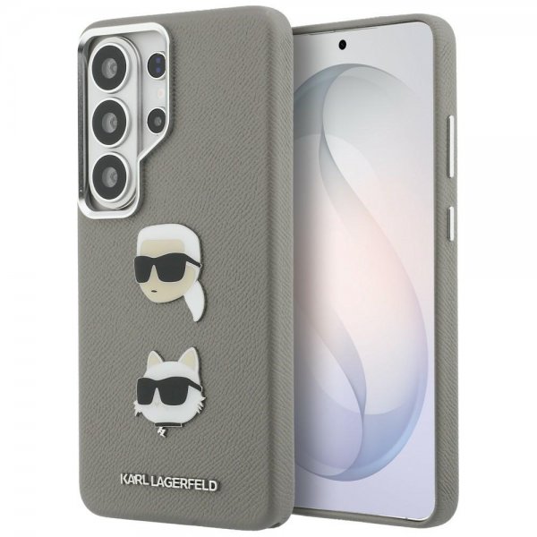 Karl Lagerfeld Samsung Galaxy S26 Ultra Skal Saffiano Karl & Choupette Silver