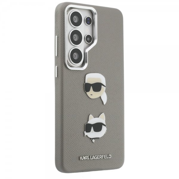 Karl Lagerfeld Samsung Galaxy S26 Ultra Skal Saffiano Karl & Choupette Silver