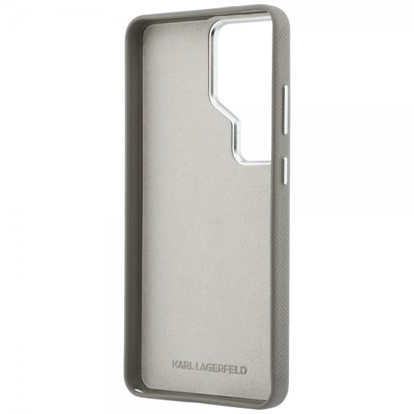 Karl Lagerfeld Samsung Galaxy S26 Ultra Skal Saffiano Karl & Choupette Silver