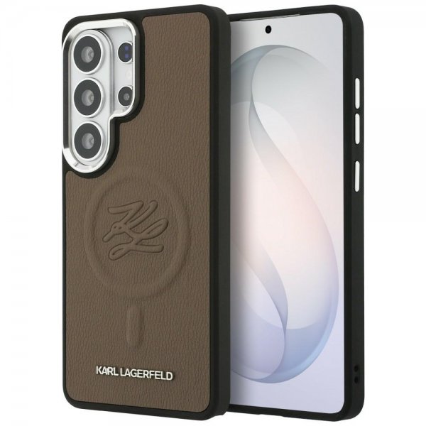 Karl Lagerfeld Samsung Galaxy S26 Ultra Skal Embossed MagSafe Brun