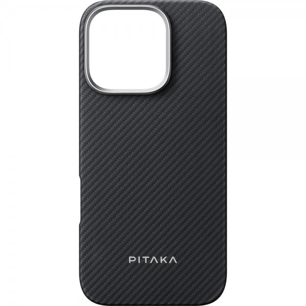 Pitaka iPhone 16 Pro Skal Ultra-Slim Case MagSafe Black/Grey Twill