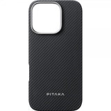 Pitaka iPhone 16 Pro Skal Ultra-Slim Case MagSafe Black/Grey Twill