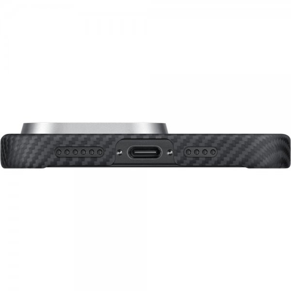 Pitaka iPhone 16 Pro Skal Ultra-Slim Case MagSafe Black/Grey Twill