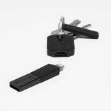 Bluelounge Kii Lightning Laddare Nyckelring Svart