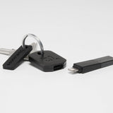 Bluelounge Kii Lightning Laddare Nyckelring Svart