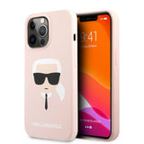 Karl Lagerfeld iPhone 13 Pro Skal Liquid Silicone Ljusrosa