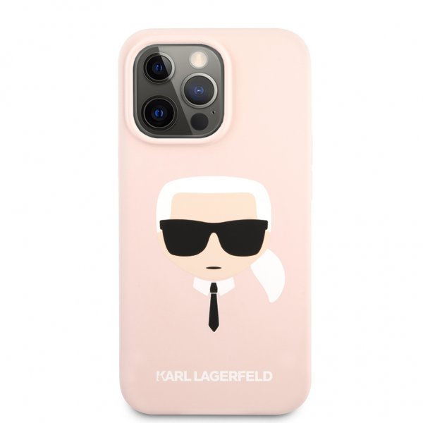 Karl Lagerfeld iPhone 13 Pro Skal Liquid Silicone Ljusrosa