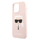 Karl Lagerfeld iPhone 13 Pro Max Skal Liquid Silicone Ljusrosa