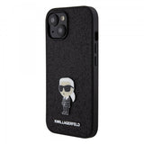 Karl Lagerfeld iPhone 15 Skal Fixed Glitter Svart