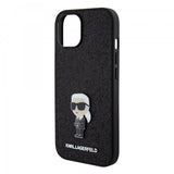 Karl Lagerfeld iPhone 15 Skal Fixed Glitter Svart