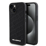 Karl Lagerfeld iPhone 15 Skal Quilted K Pattern Svart