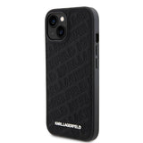 Karl Lagerfeld iPhone 15 Skal Quilted K Pattern Svart