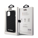 Karl Lagerfeld iPhone 15 Skal Quilted K Pattern Svart