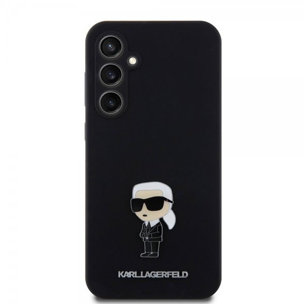 Karl Lagerfeld Samsung Galaxy S23 FE Skal Liquid Silicone Ikonik Karl Svart