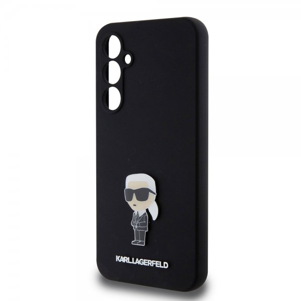 Karl Lagerfeld Samsung Galaxy S23 FE Skal Liquid Silicone Ikonik Karl Svart