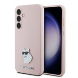 Karl Lagerfeld Samsung Galaxy S23 FE Skal Liquid Silicone Choupette Rosa