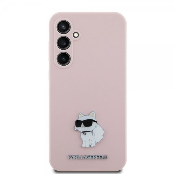Karl Lagerfeld Samsung Galaxy S23 FE Skal Liquid Silicone Choupette Rosa
