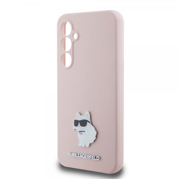 Karl Lagerfeld Samsung Galaxy S23 FE Skal Liquid Silicone Choupette Rosa