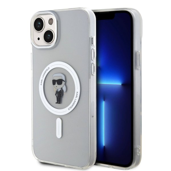 Karl Lagerfeld iPhone 15 Skal Ikonik MagSafe Transparent