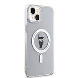Karl Lagerfeld iPhone 15 Skal Ikonik MagSafe Transparent