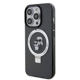 Karl Lagerfeld iPhone 15 Skal Ring Stand MagSafe Svart