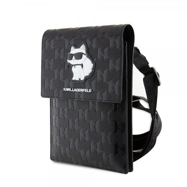 Karl Lagerfeld Wallet Phone Pouch Monogram Choupette Svart