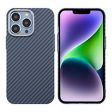 iPhone 13 Pro Skal Kolfibermönster Blå