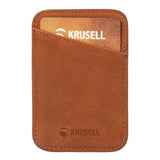 Krusell Korthållare MagSafe Wallet Cognac
