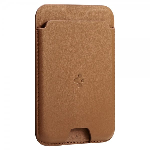 Spigen MagSafe Korthållare Valentinus 3 Cards Holder MagFit Brun