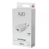X2O Laddare 12W USB-A Vit