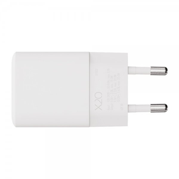 X2O Laddare 20W USB-C GaN Vit