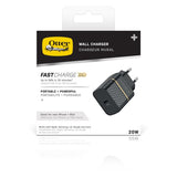 Otterbox Mobilladdare 20W USB-C PD Black Shimmer