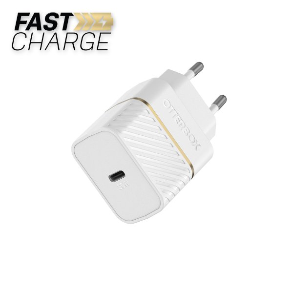 Otterbox Mobilladdare 20W USB-C PD Cloud Dust White