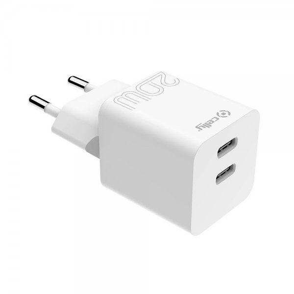 Celly Laddare 2xUSB-C 20W Vit