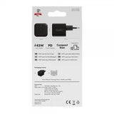X2O Laddare 45W Dubbel USB-C/USB-C GaN Svart