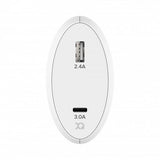 Xqisit Laddare 5.4A USB-A & USB-C 30W Vit