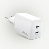 Aqiila Laddare Chargebird W45 GaN 45W Vit