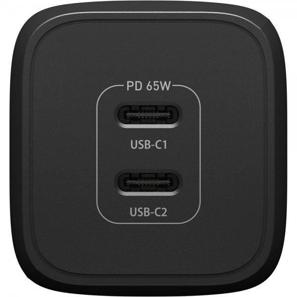 Otterbox Laddare Dual Port Wall Charger 65W USB-C GaN Svart