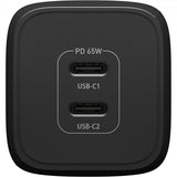 Otterbox Laddare Dual Port Wall Charger 65W USB-C GaN Svart
