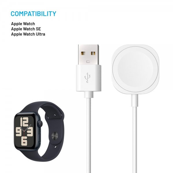 Fixed Laddare för Apple Watch USB-A 1m