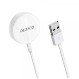 Deltaco Laddare för Apple Watch USB-A 1m Vit