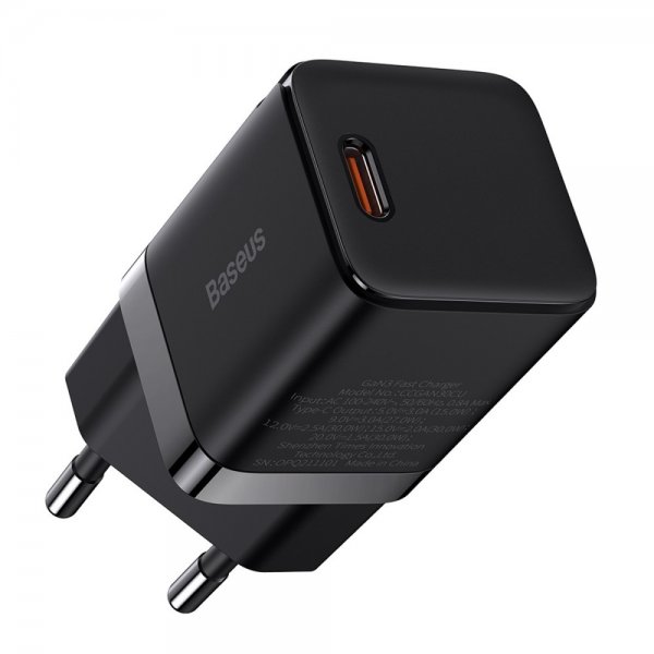 Baseus Laddare GaN3 Fast Charger 30W Svart