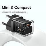 Baseus Laddare GaN5 Fast Charger Mini 30W Svart