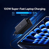 Baseus Laddare GaN6 Pro Fast Charger 100W Cluster Black